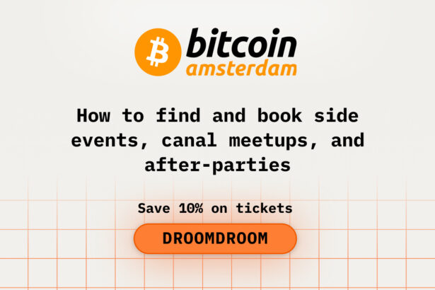 How to Find and Book Side Events, Canal Meetups, and After-Parties While at Bitcoin Amsterdam
