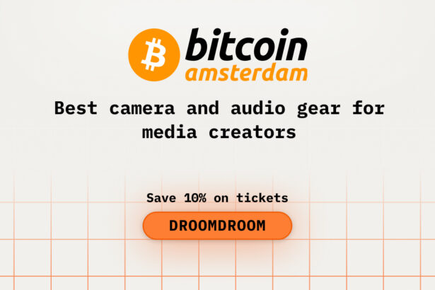 Best camera and audio gear for media creators while attending Bitcoin Amsterdam