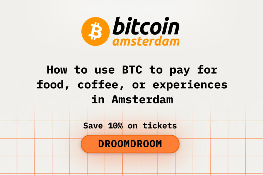 How to use BTC to pay for food, coffee, or experiences in Amsterdam
