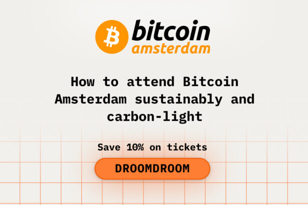 How to attend Bitcoin Amsterdam sustainably and carbon-light